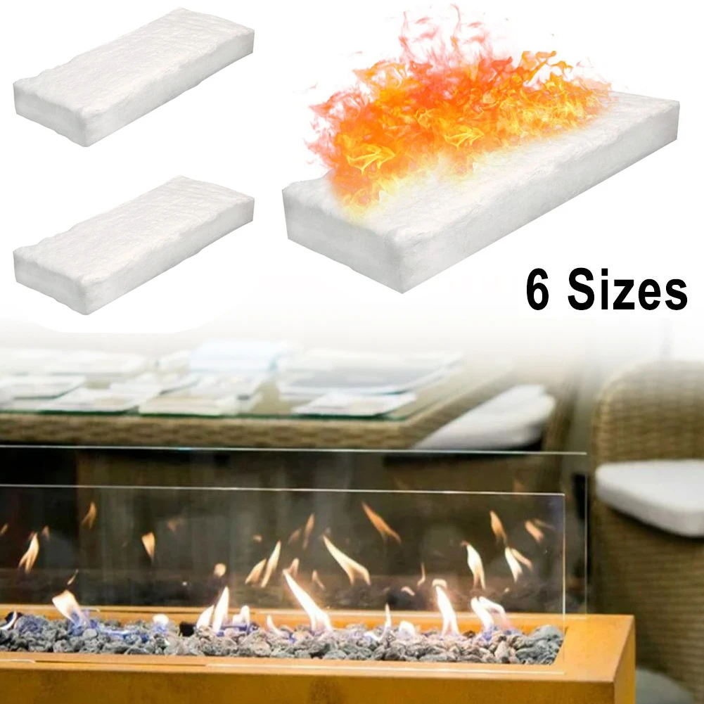 3pcs Firebox Safety Blanket of Calcium Magnesium Silicate Fibres for Leak Proof Combustion Chamber and Fire Protection