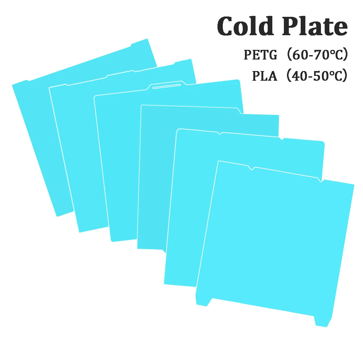 Glacier Cold Plate For Bambu Lab H2D H2S A1 P1 X1C P2S H2C Cool Build Plate For Anycubic Kobra S1 Creality K1 Ender 3 Kobra 3